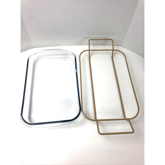 Contempo Oven to Table Roaster W/Metal Server in Almond Color 3 Quart in Org Box - Picture 7 of 12